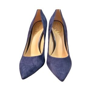 Sam Edelman Blue Suede Heels-size 9